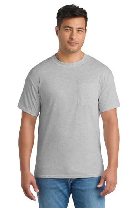 Port & Co PC55P Core Blend Pocket Tee