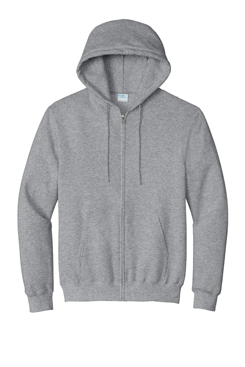 Port & Co PC90ZH Essential Fleece Full-Zip Hooded Sweatshirt