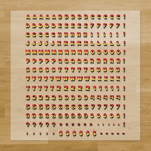 Dinosaurs Letters & Symbols Pressables Pack
