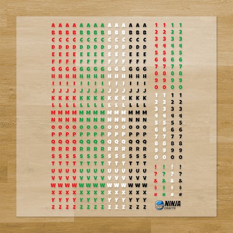 Christmas Letters & Symbols Pressables Pack