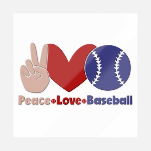 Peace Love Baseball