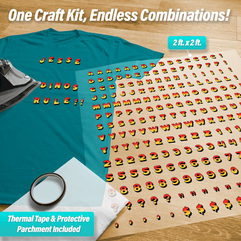 Dinosaurs Letters & Symbols Pressables Pack