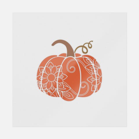 Pumpkin Zentangle