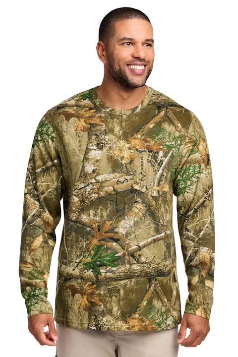 Russell Outdoors RU100LSP Realtree Long Sleeve Pocket Tee