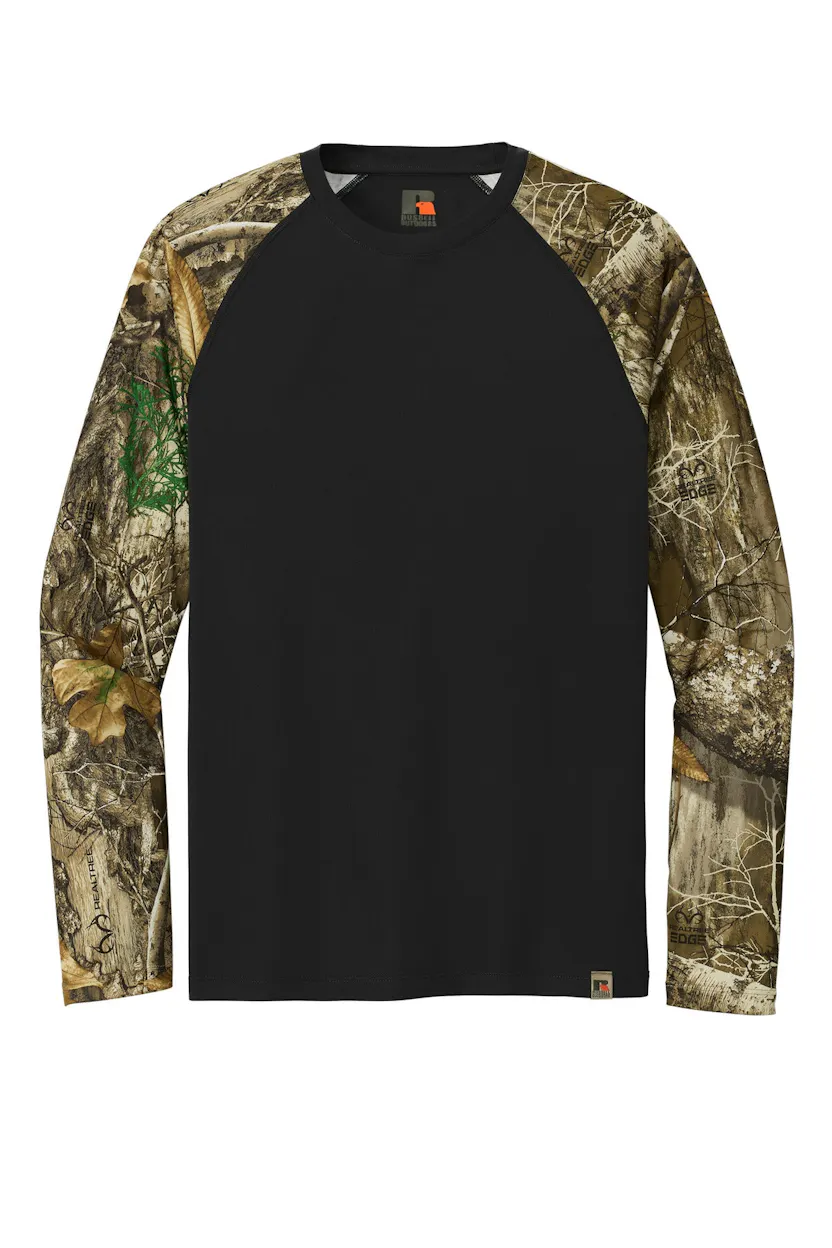 Russell Outdoors RU151LS Realtree Colorblock Performance Long Sleeve Tee
