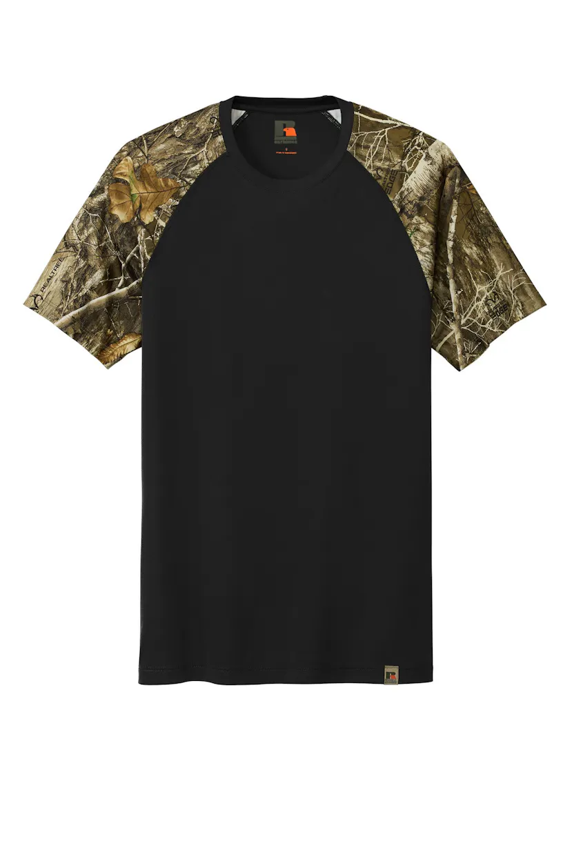 Russell Outdoors RU151 Realtree Colorblock Performance Tee