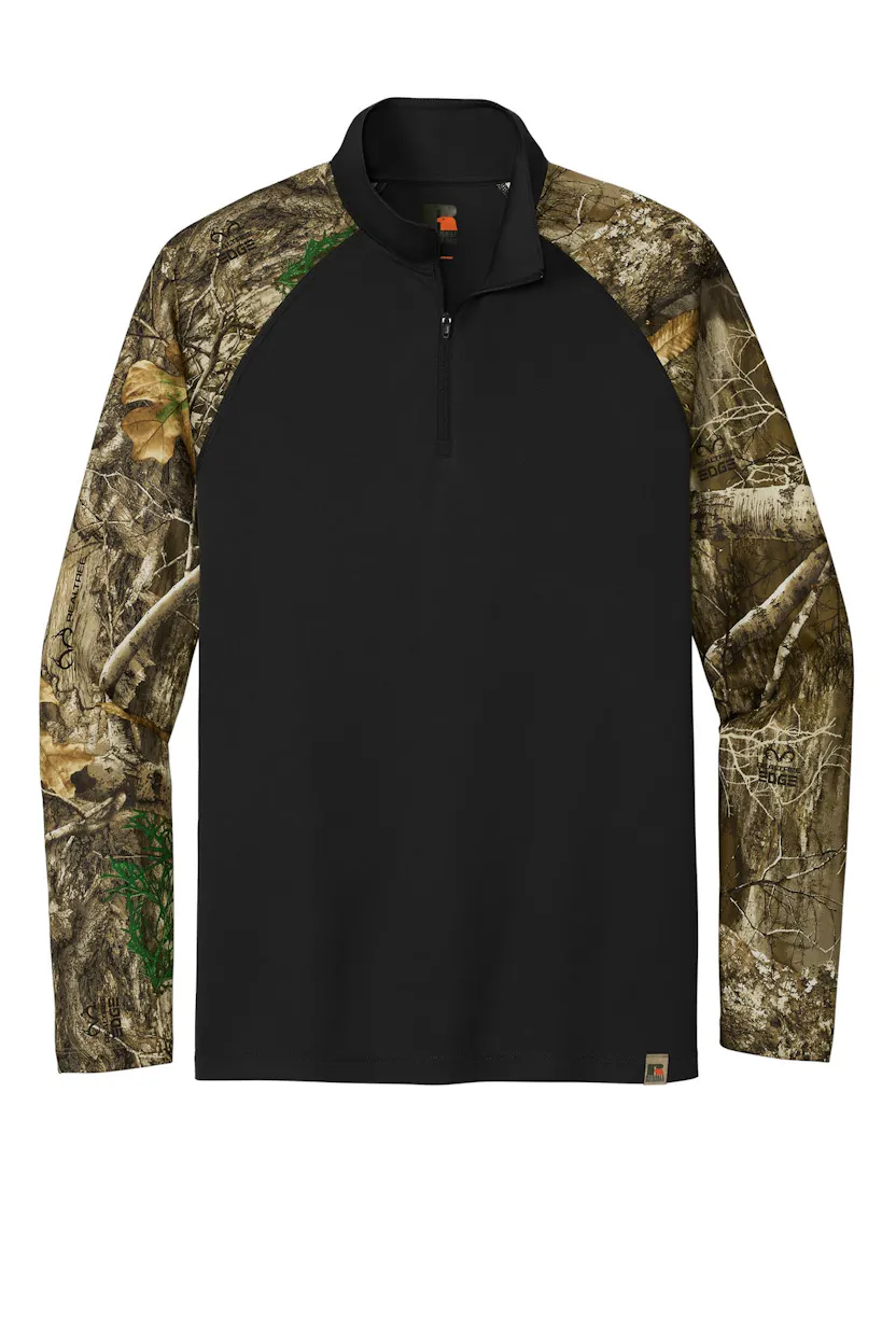 Russell Outdoors RU152 Realtree Colorblock Performance 1/4-Zip