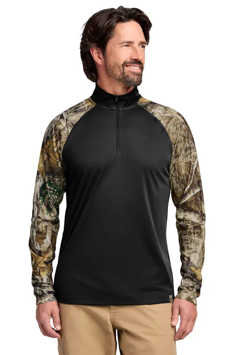 Russell Outdoors RU152 Realtree Colorblock Performance 1/4-Zip