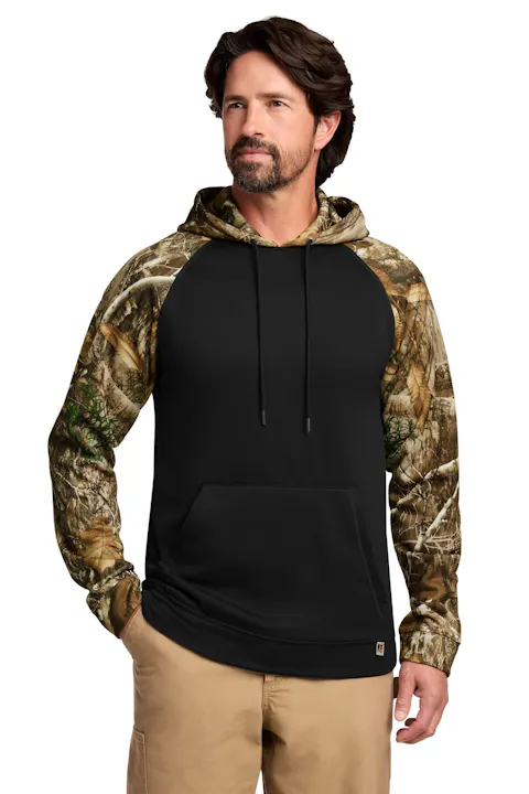 Russell Outdoors RU451 Realtree Performance Colorblock Pullover Hoodie