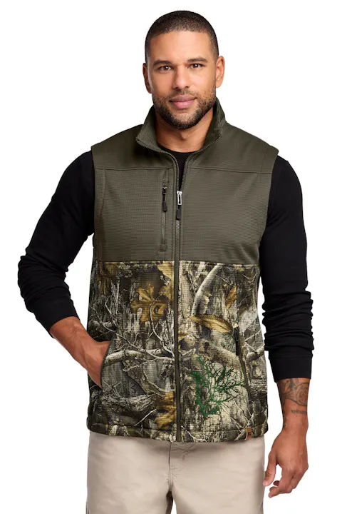 Russell Outdoors RU604 Realtree Atlas Colorblock Soft Shell Vest