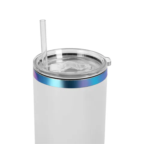 40oz Rainbow Plated Tumbler