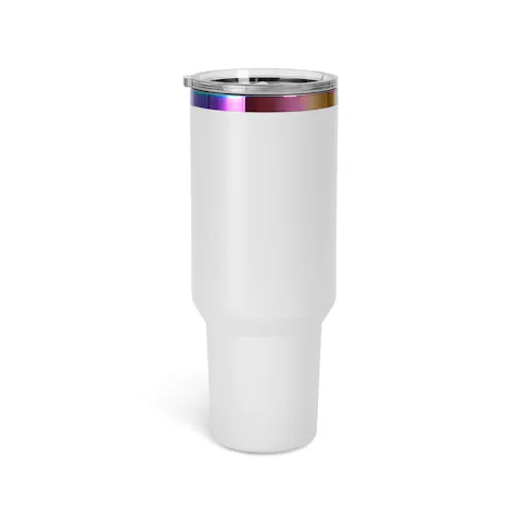 40oz Rainbow Plated Tumbler