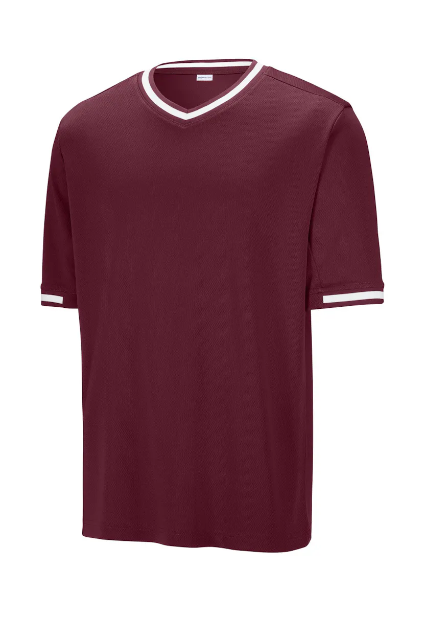 Sport-Tek ST221 Tough Mesh V-Neck Baseball Jersey