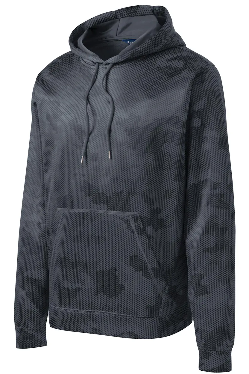 Sport-Tek ST240 Sport-Wick CamoHex Fleece Hooded Pullover