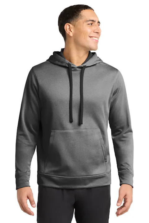 Sport-Tek ST264 PosiCharge  Sport-Wick  Heather Fleece Hooded Pullover