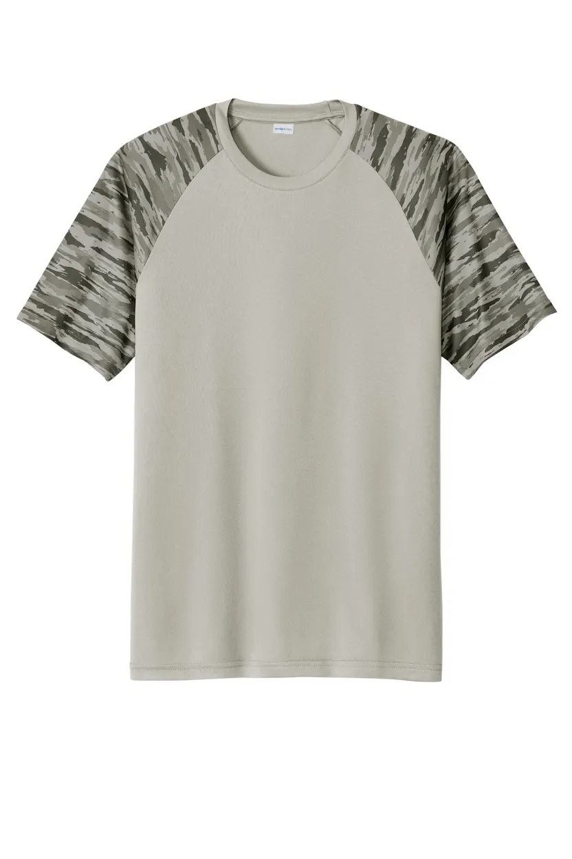 Sport-Tek ST376 Drift Camo Colorblock Tee