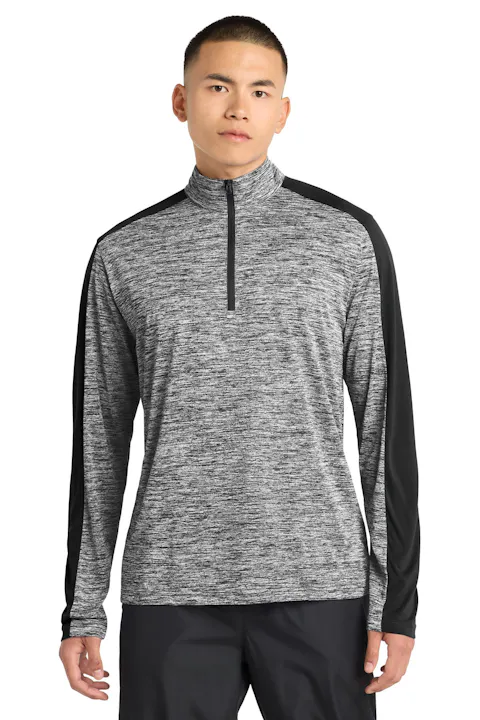 Sport-Tek ST397 PosiCharge Electric Heather Colorblock 1/4-Zip Pullover