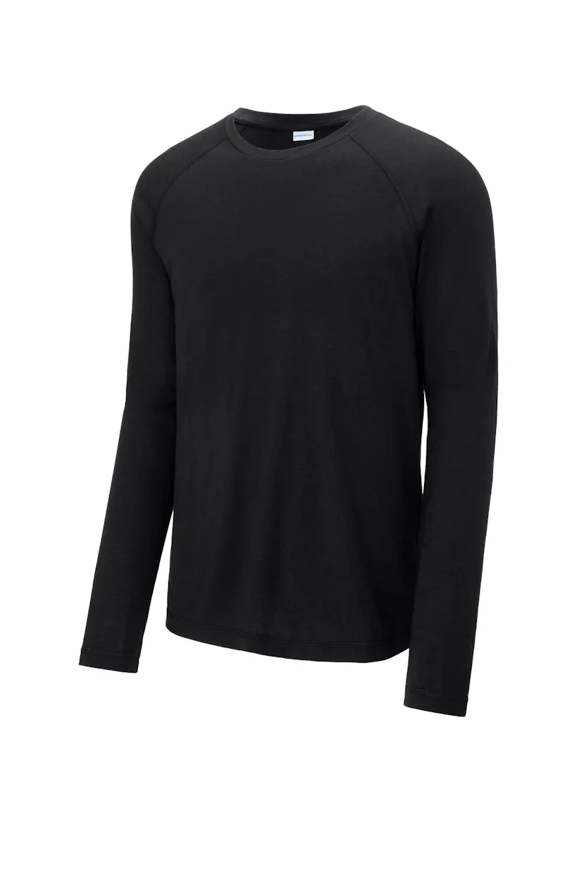 Sport-Tek ST400LS PosiCharge  Long Sleeve Tri-Blend Wicking Raglan Tee