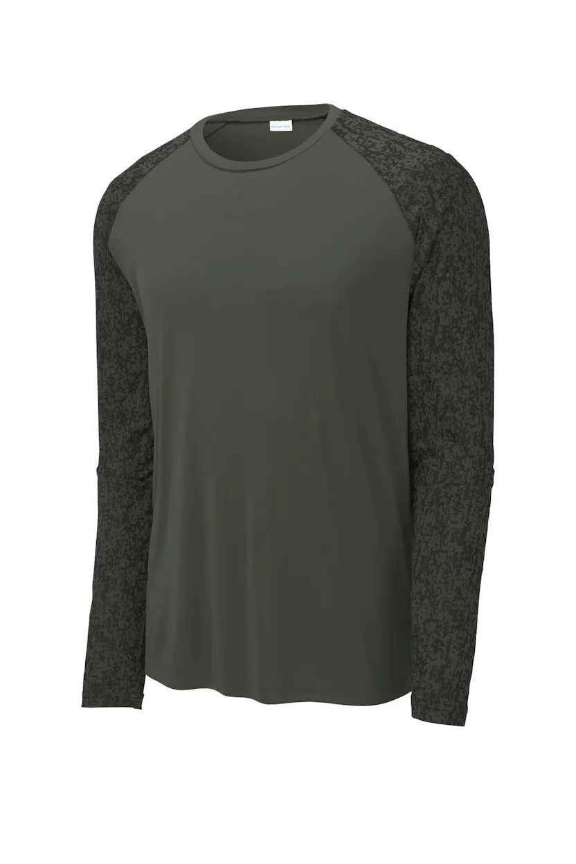 Sport-Tek ST460LS Long Sleeve Digi Camo Tee