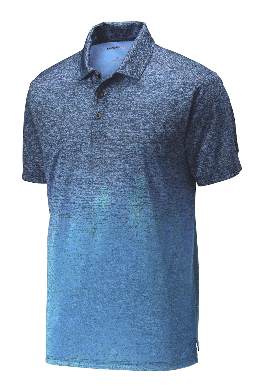 Sport-Tek ST671 Ombre Heather Polo