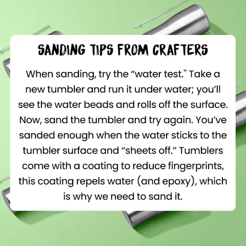Pre-Sanded 20oz Skinny Tumbler