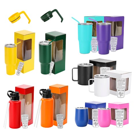 Powder Coated Tumbler 10 Pack