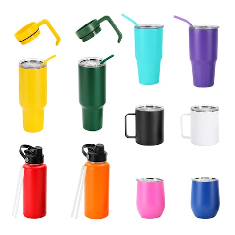 Powder Coated Tumbler 10 Pack