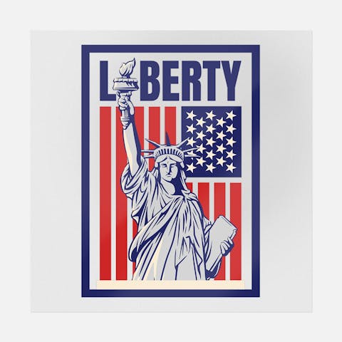 Statue of Liberty - Patriotic Ready-to-Press DTF Transfer