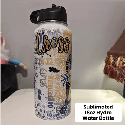18oz Sublimation Hydro Water Bottle