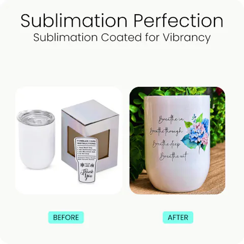 12oz Sublimation Wine Tumbler
