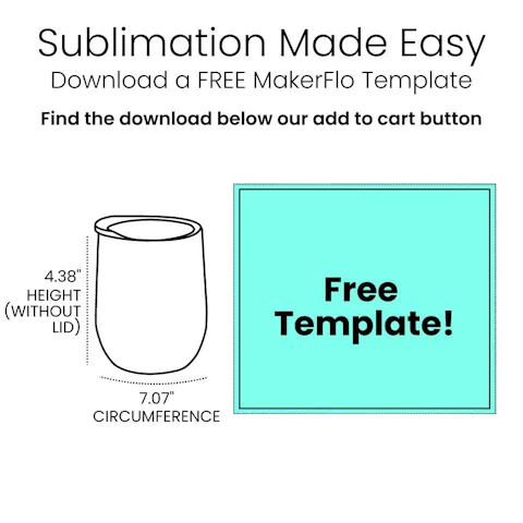 12oz Sublimation Wine Tumbler