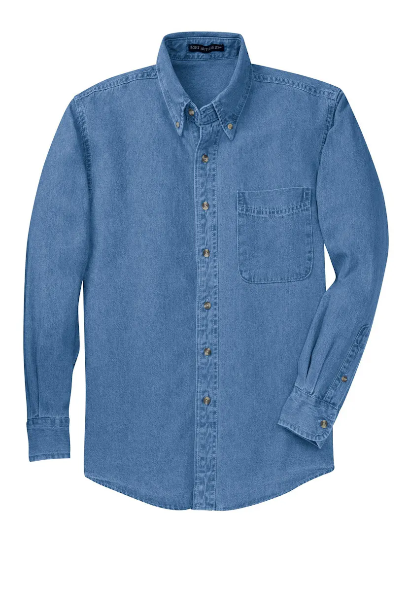 Port Authority TLS600 Tall Long Sleeve Denim Shirt