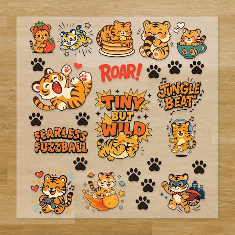Tigers Pressables Pack