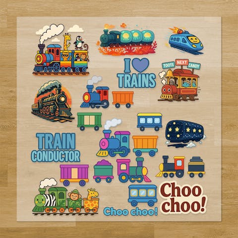 Trains Pressables Pack