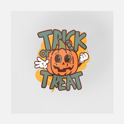 Trick or Treat Pumpkin | Halloween Ready-to-Press DTF Transfer