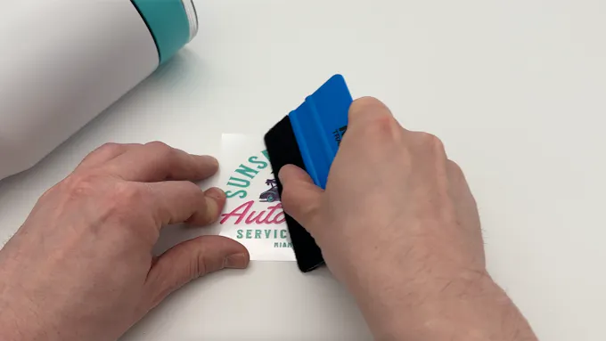 Prep Surface and Pre-Squeegee UV DTF Permasticker