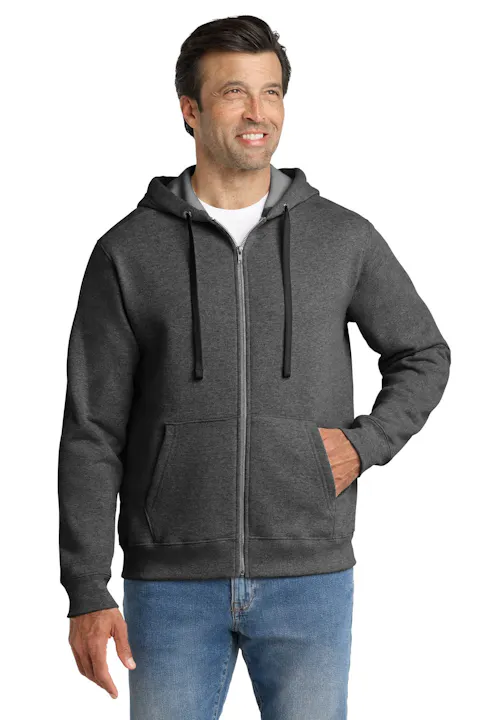 Volunteer Knitwear VL130ZH Chore Fleece Full-Zip Hoodie