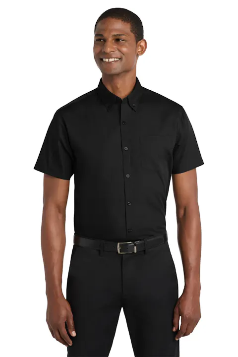 Port Authority W101 Short Sleeve Carefree Poplin Shirt