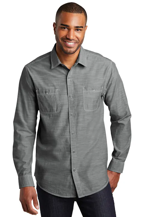 Port Authority W380 Slub Chambray Shirt