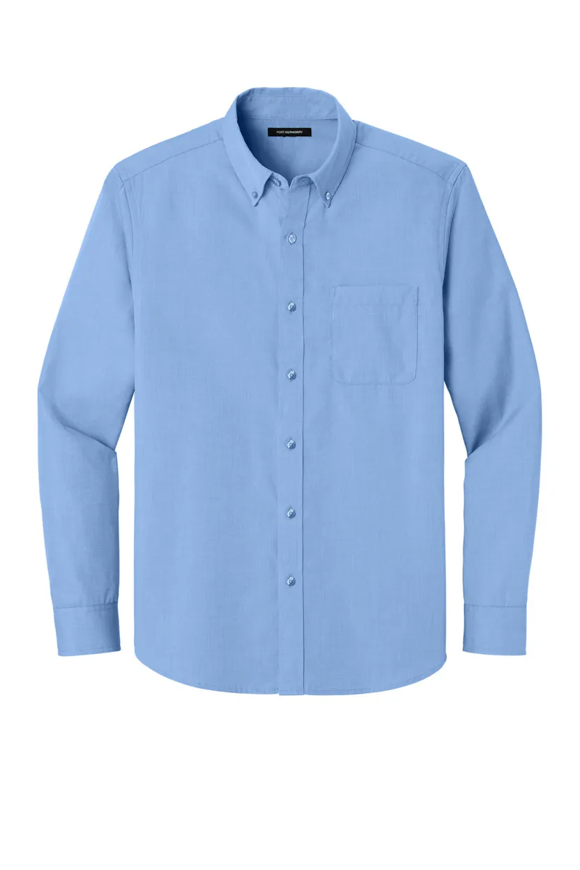 Port Authority W816 Long Sleeve Nailhead Easy Care Shirt