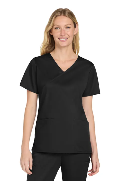 Wink WW4760 Women's WorkFlex Mock Wrap Top