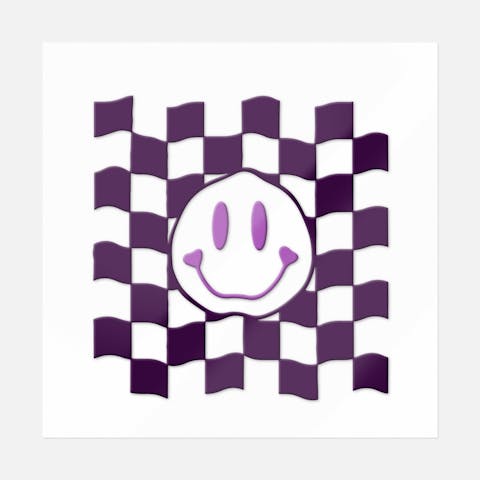 Warped Checker Smiley