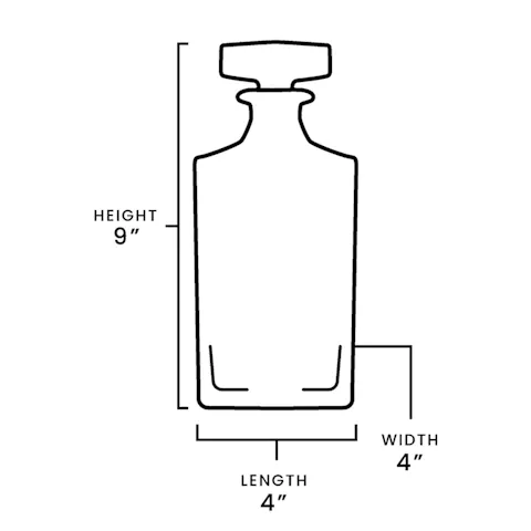Whiskey Decanter - Square - 750ML