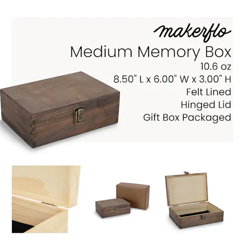 Wood Memory Boxes, Medium