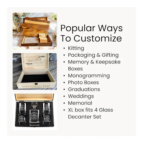 Wood Memory Boxes, XL