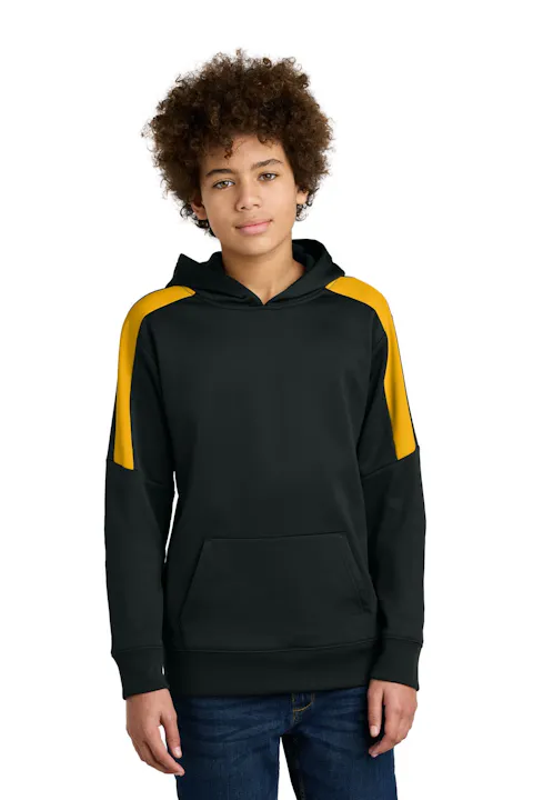 Sport-Tek YST255 Youth Sport-Wick Fleece United Pullover Hoodie