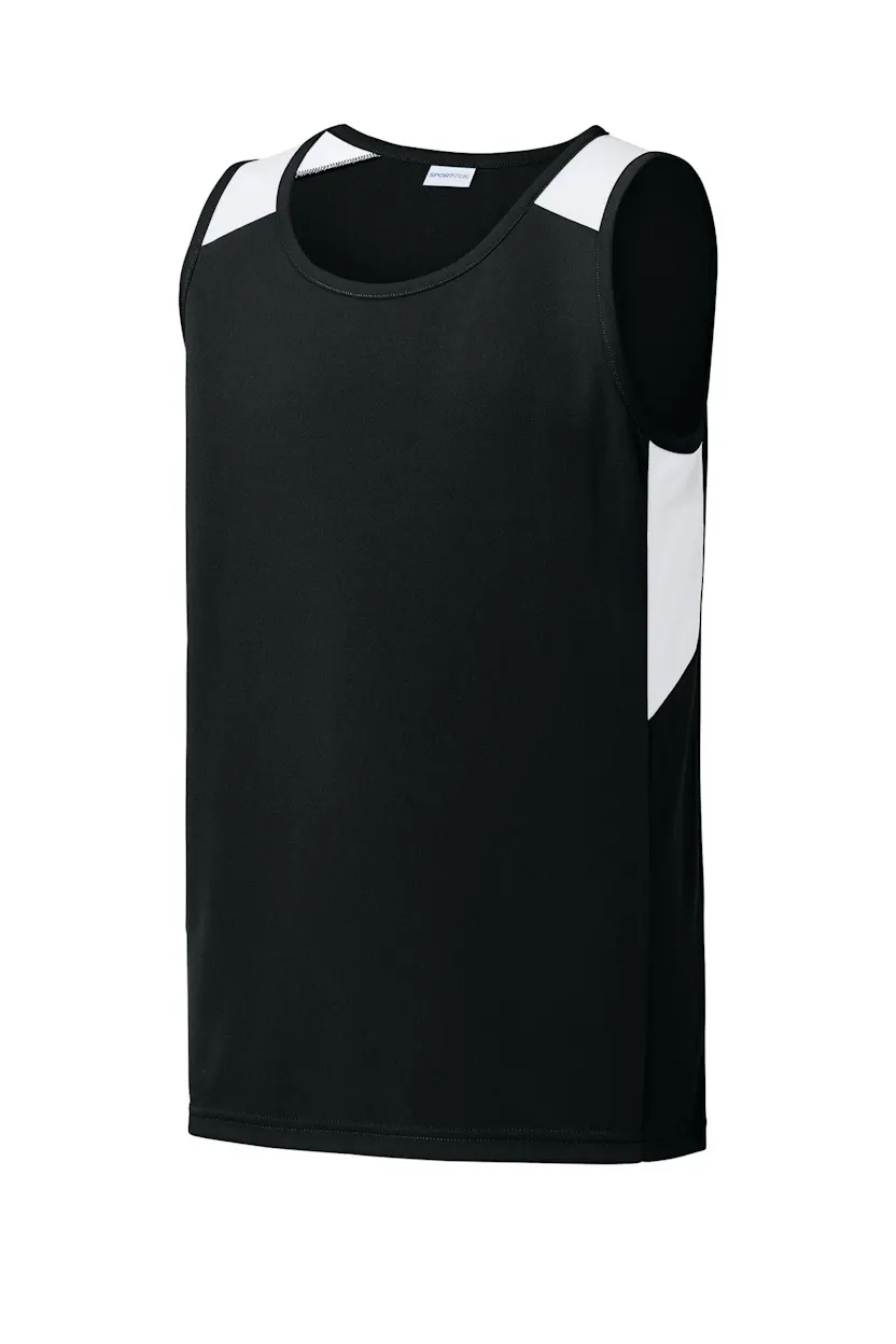 Sport-Tek YST446 Youth Club Track Tank