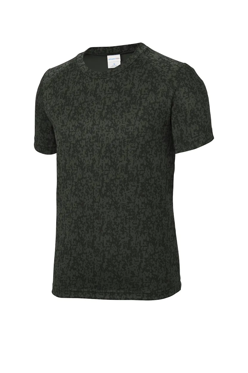 Sport-Tek YST460 Youth Digi Camo Tee