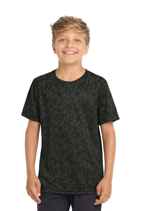 Sport-Tek YST460 Youth Digi Camo Tee