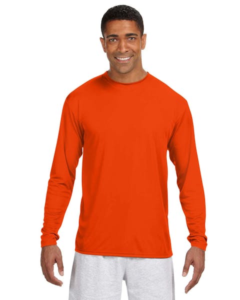 A4 N3165 Men's Cooling Performance Long Sleeve T - Shirt - Ninja Transfers